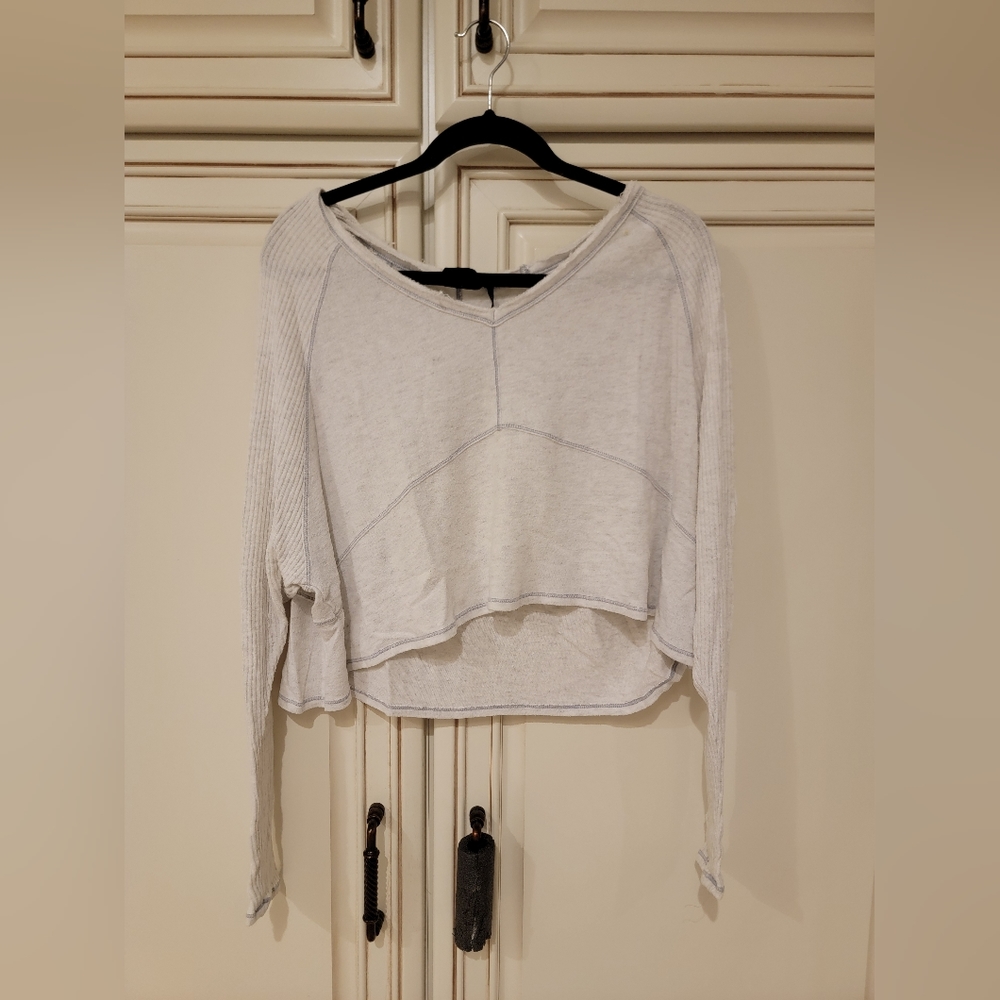 OUT FROM UNDER Crop V Neck Sweater